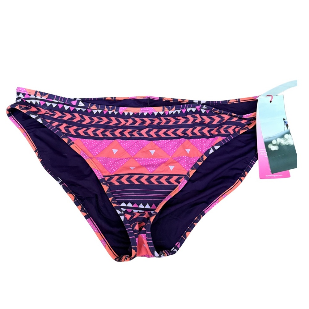 Carve Designs Pink and Purple Bikini Bottom